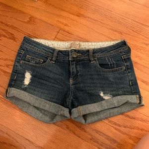 Denim jean shorts